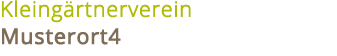 Kleingärtnerverein Musterort4 logo