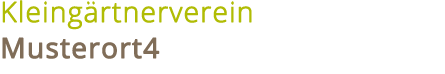 Kleingärtnerverein Musterort4 logo
